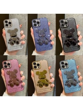 IP14 SERIES MOBILE PHONE CASE IPC-14 GLITTER BEAR BLACK