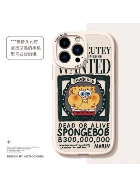 IPHONE SERIES MOBILE PHONE CASE IPC-1 SPONGEBOB WHITE