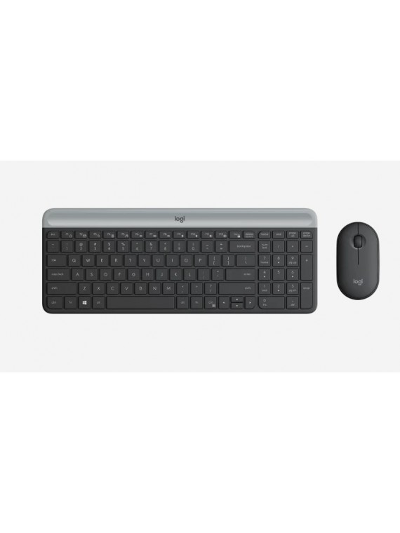 Logitech MK470 Slim Wireless Keyboard and Mouse Combo BLACK