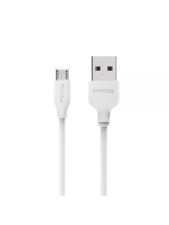 PRODA PD-B15M FAST CHARGING DATA CABLE WHITE