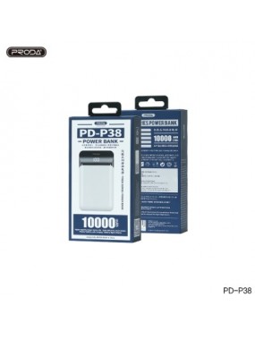 PRODA PD-P38 10000mAh Memory Energy Series POWERBANK WHITE