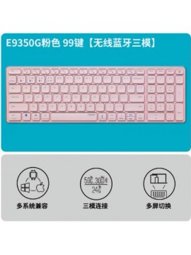 RAPOO E9350G ULTRA THIN 99-KEYS WIRELESS KEYBOARD PINK