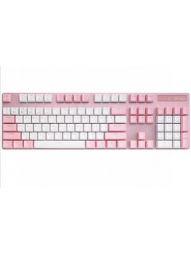 RAPOO V500 PRO 3 MODE MECHANICAL GAMING KEYBOARD PINK+WHITE