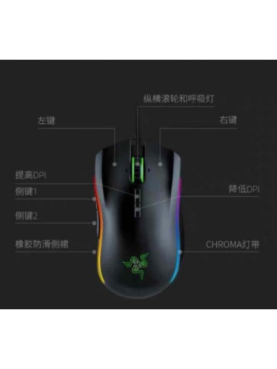 RAZER MAMBA COBRA ELITE WIRED MECHANICAL MOUSE BLACK