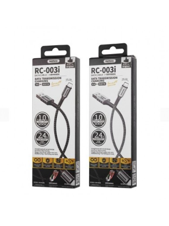 REMAX RC-003I BARRETT SERIES DATA CABLE SILVER