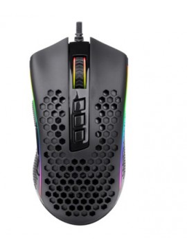 RED DRAGON M808 STORM HOLE DESIGN WIRED MOUSE BLACK 
