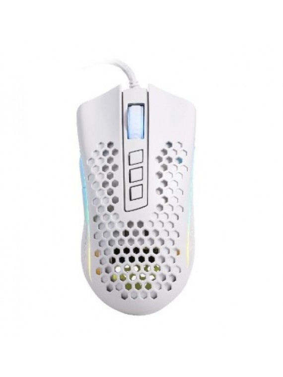 RED DRAGON M808 STORM HOLE DESIGN WIRED MOUSE WHITE