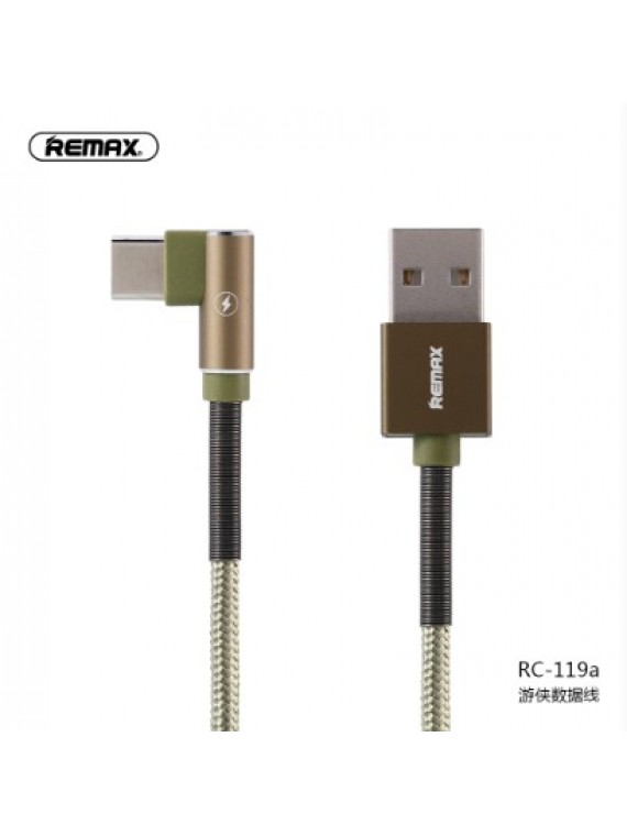REMAX RC-119a DATA CABLE FOR TYPE C GREEN