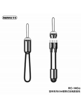 REMAX RC-140a RAYTHON SERIES 65W TYPEC-TYPEC LANYARD DATA CABLE BLACK