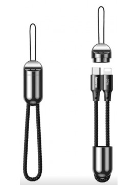 REMAX RC-140i RAYTHON SERIES 65W LANYARD DATA CABLE BLACK