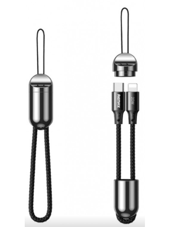 REMAX RC-140i RAYTHON SERIES 65W LANYARD DATA CABLE BLACK