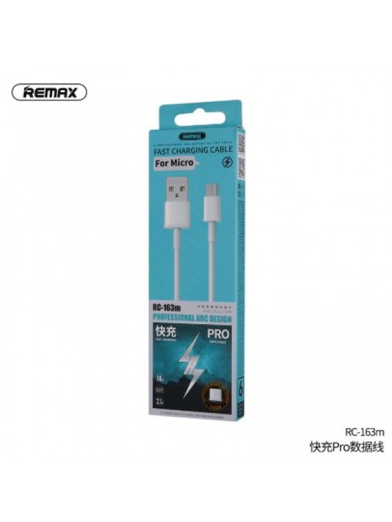 REMAX RC-163M FAST CHARGING PRO DATA CABLE WHITE