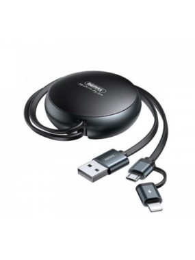 REMAX RC-182i Creation Series 2-In-1 Data Cable Black
