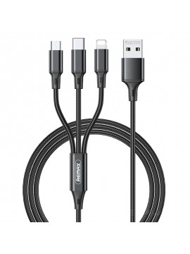 REMAX RC-189TH GITION SERIES 3.1A CHARGING CABLE BLACK