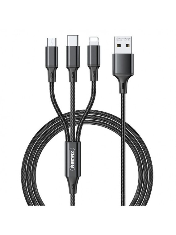 REMAX RC-189TH GITION SERIES 3.1A CHARGING CABLE BLACK