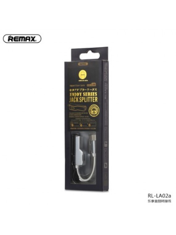 REMAX RL-LA03a Smooth Series Audio Adapter BLACK