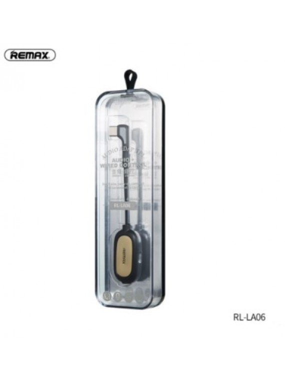REMAX RL-LA06 JANKER SERIES TYPE-C + 3.5mm JACK AUDIO ADAPTER BLACK 