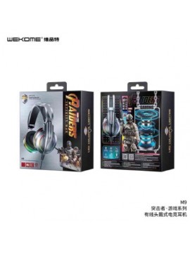 WEKOME WK M9 RAIDERS GAMING HEADSET WITH HEAD CORD TARNISH