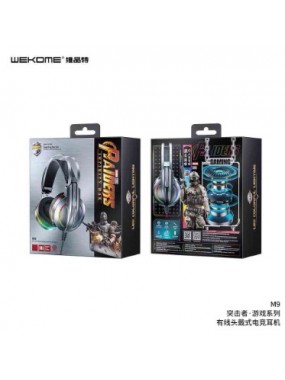 WEKOME WK M9 RAIDERS GAMING HEADSET WITH HEAD CORD TARNISH