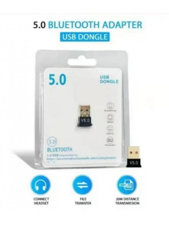 WIRELESS BLUETOOTH DONGLE 5.0 G CONNECTOR BLACK