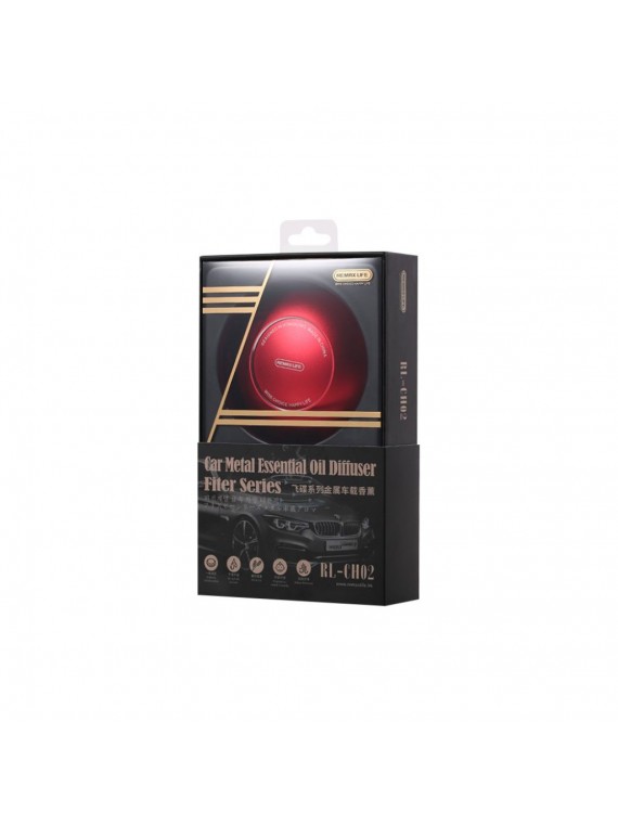 REMAXLIFE RL-CH02 Car Metal Essential Oil Diffuser Red