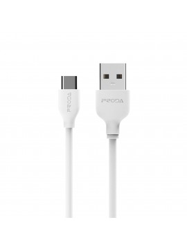 PRODA PD-B15a Fast Charging Data Cable For Type-C White