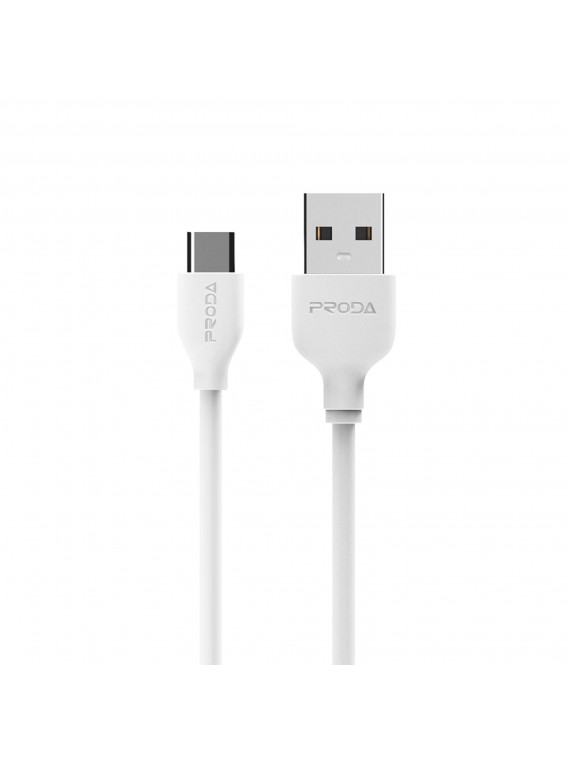 PRODA PD-B15a Fast Charging Data Cable For Type-C White