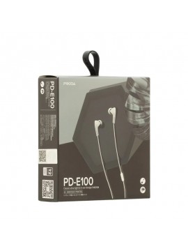 PRODA PD-E100 Fabric Earphone  White