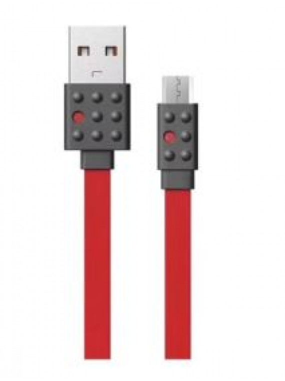 PRODA PC-01m Lego Series Data Cable For Micro Red