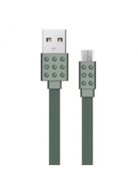 PRODA PC-01m Lego Series Data Cable For Micro Green