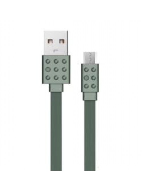 PRODA PC-01m Lego Series Data Cable For Micro Green