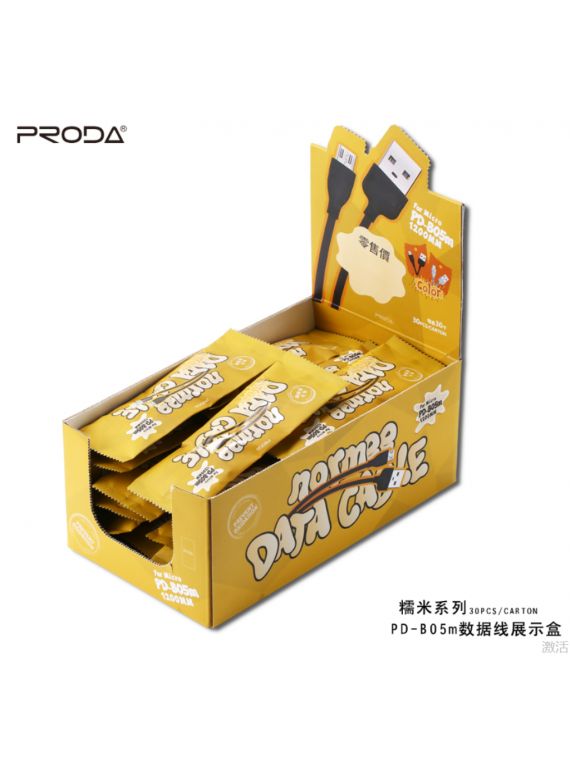 PRODA PD-B05m Data Cable 1.2m Micro White