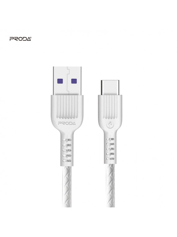 PRODA PD-B19a 5A Fast Charging Data Cable(Type-C) White