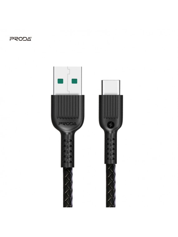 PRODA PD-B19a 5A Fast Charging Data Cable(Type-C) Black
