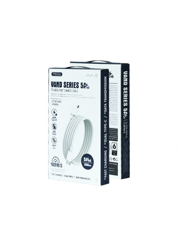 PRODA PD-B26a 5A Fast Charging Cable White
