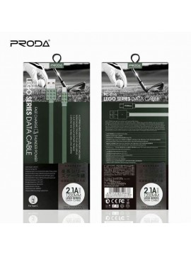 PRODA PC-01a Lego Series Data Cable For Type-C Green
