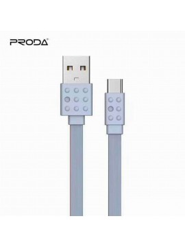 PRODA PC-01a Lego Series Data Cable For Type-C Grey