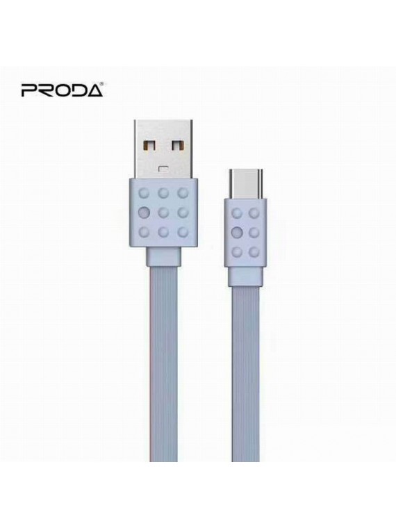 PRODA PC-01a Lego Series Data Cable For Type-C Grey