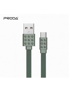 PRODA PC-01a Lego Series Data Cable For Type-C Green