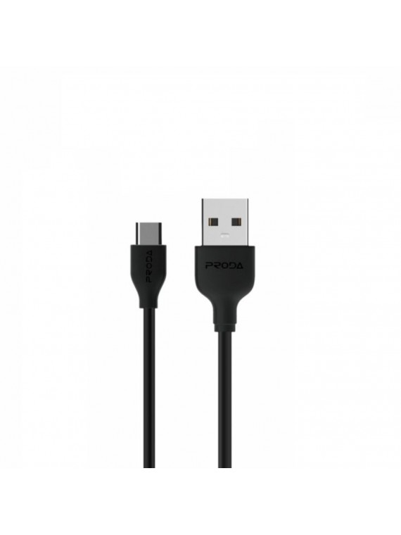 PRODA PD-B15a Fast Charging Data Cable For Tyoe-C- Black