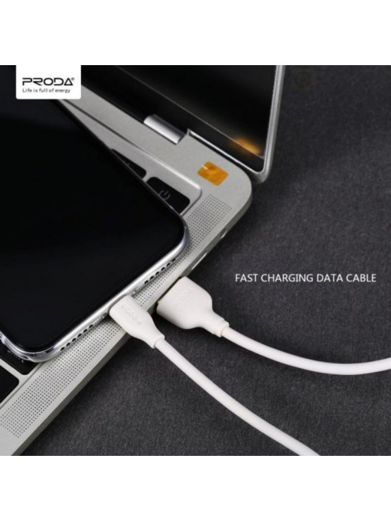 PRODA PD-B15a Fast Charging Data Cable For Tyoe-C- Black
