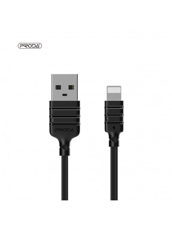 PRODA PD-B15i Fast Charging Data Cable For Lightning Black