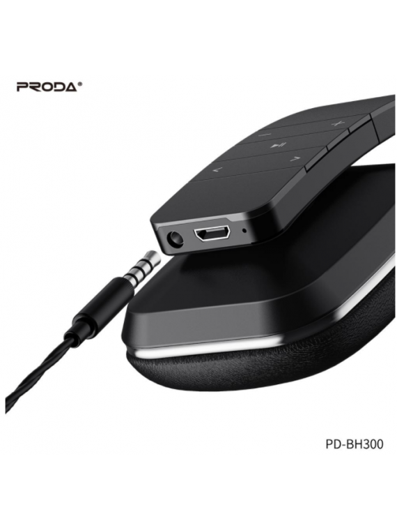 PRODA PD-BH300 Wireless music headphones Black