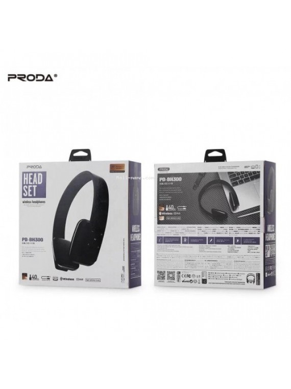 PRODA PD-BH300 Wireless music headphones Black