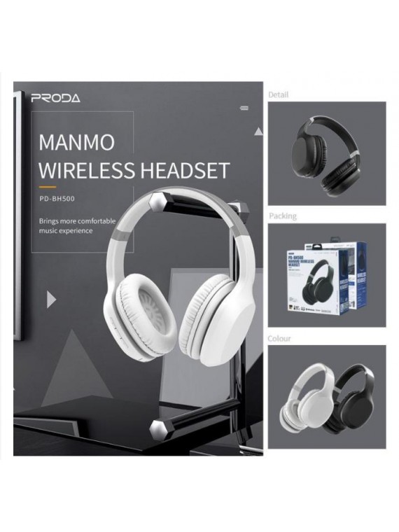 PRODA PD-BH500 Man Magic Bluetooth Headset Black