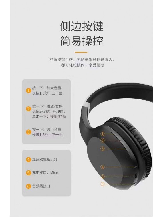 PRODA PD-BH500 Man Magic Bluetooth Headset Black