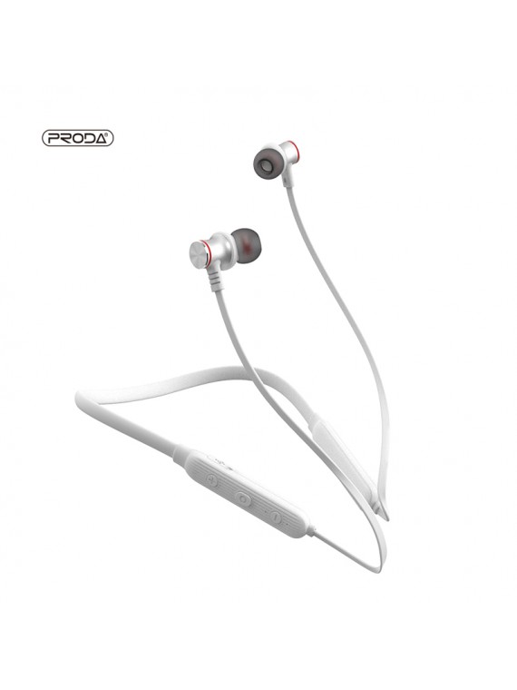 PRODA PD-BN100 Wireless Sports Earphones Whiite