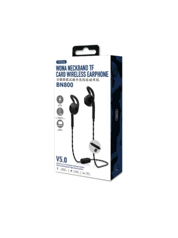 PRODA PD-BN800 SD Card wireless Earphone White