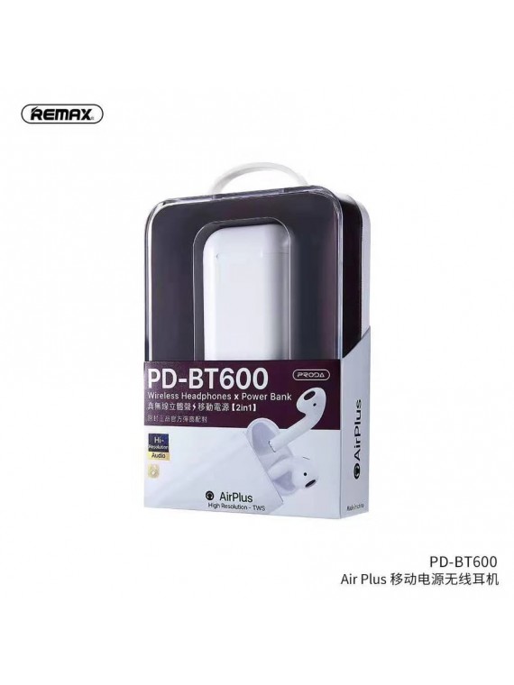 PRODA PD-BT600 Wireless Headset & Power Bank White