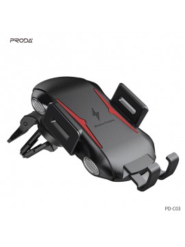 PRODA PD-C03 Fast Wireless Charging Car holder Black+Grey